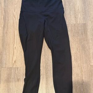 Lululemon Wunder Train Leggings w/pockets- Black - 10 - 25” inseam